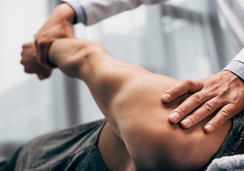 Chiropractor offering strength and rehabilitation therapy